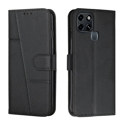 Stitching Calf Texture Buckle Leather Phone Case, For Tecno Spark 8 Pro, For Tecno Spark Go 2022 / Spark 8C, For Infinix Smart 6