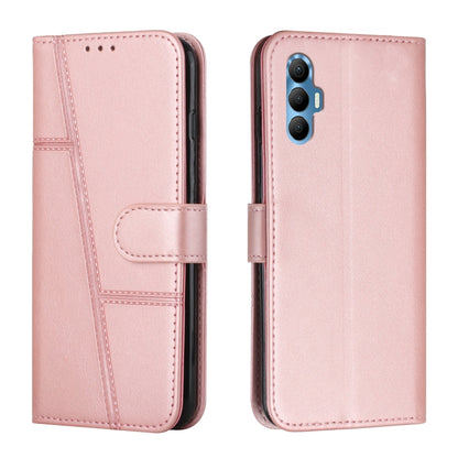 Stitching Calf Texture Buckle Leather Phone Case, For Tecno Spark 8 Pro, For Tecno Spark Go 2022 / Spark 8C, For Infinix Smart 6
