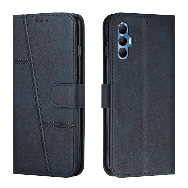 Stitching Calf Texture Buckle Leather Phone Case, For Tecno Spark 8 Pro, For Tecno Spark Go 2022 / Spark 8C, For Infinix Smart 6