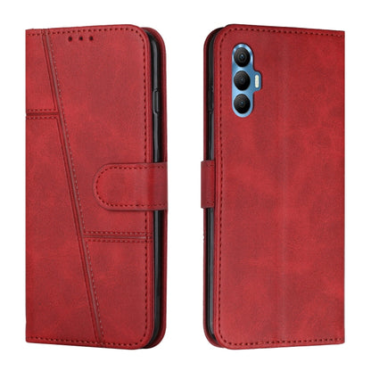 Stitching Calf Texture Buckle Leather Phone Case, For Tecno Spark 8 Pro, For Tecno Spark Go 2022 / Spark 8C, For Infinix Smart 6