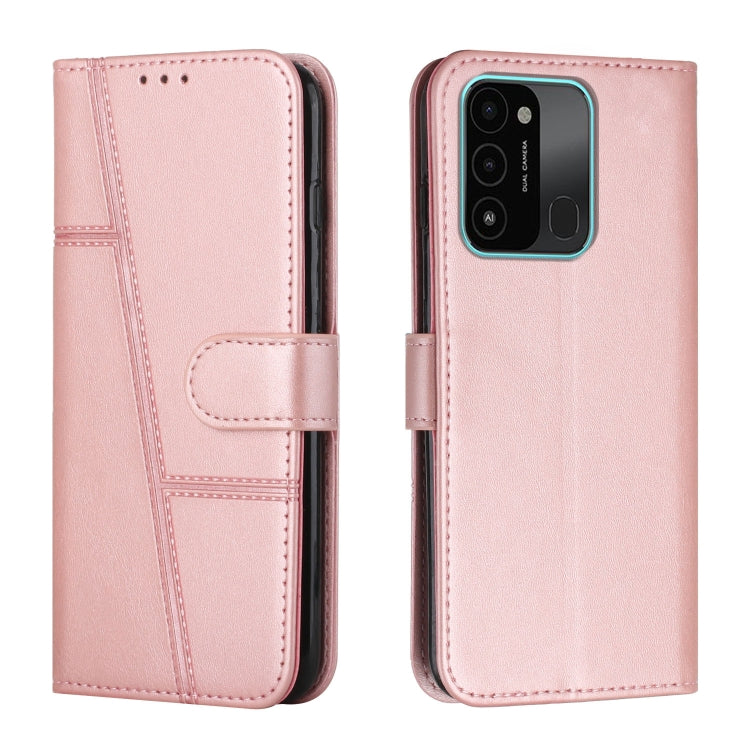 Stitching Calf Texture Buckle Leather Phone Case, For Tecno Spark 8 Pro, For Tecno Spark Go 2022 / Spark 8C, For Infinix Smart 6