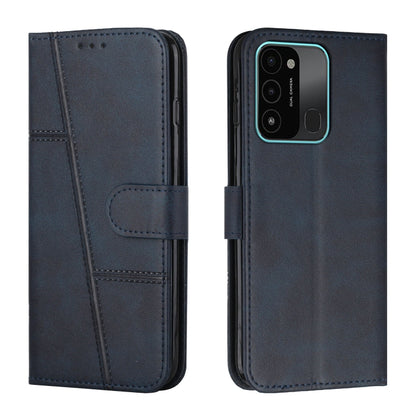 Stitching Calf Texture Buckle Leather Phone Case, For Tecno Spark 8 Pro, For Tecno Spark Go 2022 / Spark 8C, For Infinix Smart 6