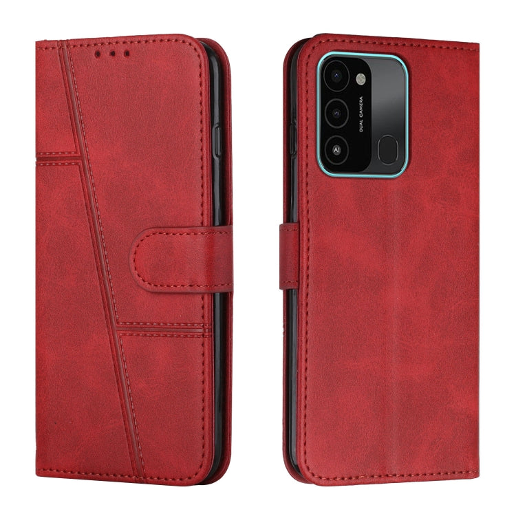 Stitching Calf Texture Buckle Leather Phone Case, For Tecno Spark 8 Pro, For Tecno Spark Go 2022 / Spark 8C, For Infinix Smart 6