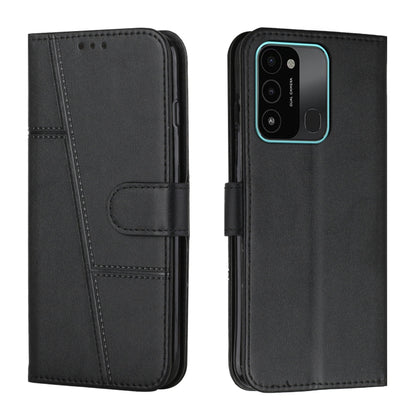 Stitching Calf Texture Buckle Leather Phone Case, For Tecno Spark 8 Pro, For Tecno Spark Go 2022 / Spark 8C, For Infinix Smart 6