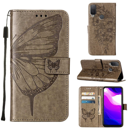 Embossed Butterfly Leather Phone Case, For Alcatel 1L 2021, For Google Pixel 6a 5G, For Google Pixel 7 5G, For Itel P37 / Vision 2s