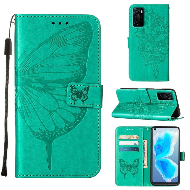 Embossed Butterfly Leather Phone Case, For OPPO A55s 5G Global, For OPPO Find X5, For OPPO Find X5 Pro, For OPPO K9X 5G, For OPPO Realme C35, For OPPO Realme GT2 Pro, For OPPO Reno5 Pro+ 5G/Find X3 Neo, For OPPO Reno7 5G Global/Find X5 Lite            ...