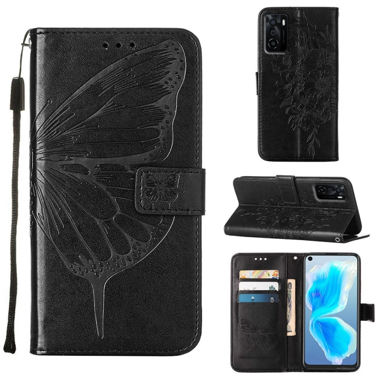Embossed Butterfly Leather Phone Case, For OPPO A55s 5G Global, For OPPO Find X5, For OPPO Find X5 Pro, For OPPO K9X 5G, For OPPO Realme C35, For OPPO Realme GT2 Pro, For OPPO Reno5 Pro+ 5G/Find X3 Neo, For OPPO Reno7 5G Global/Find X5 Lite            ...