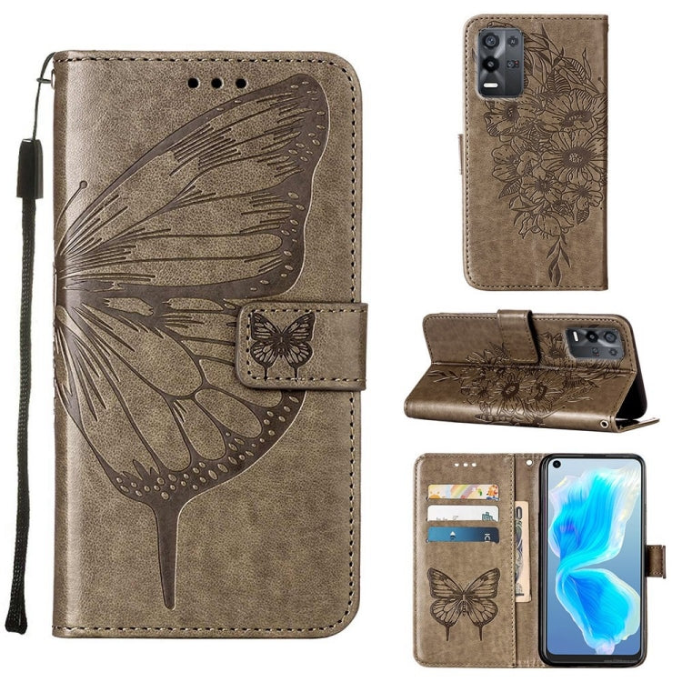 Embossed Butterfly Leather Phone Case, For OPPO A55s 5G Global, For OPPO Find X5, For OPPO Find X5 Pro, For OPPO K9X 5G, For OPPO Realme C35, For OPPO Realme GT2 Pro, For OPPO Reno5 Pro+ 5G/Find X3 Neo, For OPPO Reno7 5G Global/Find X5 Lite            ...