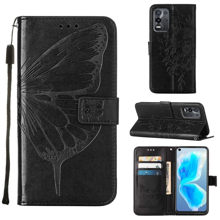 Embossed Butterfly Leather Phone Case, For OPPO A55s 5G Global, For OPPO Find X5, For OPPO Find X5 Pro, For OPPO K9X 5G, For OPPO Realme C35, For OPPO Realme GT2 Pro, For OPPO Reno5 Pro+ 5G/Find X3 Neo, For OPPO Reno7 5G Global/Find X5 Lite            ...