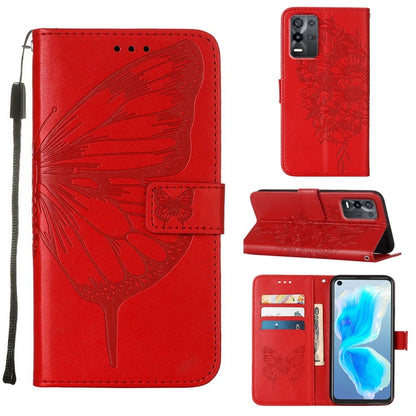 Embossed Butterfly Leather Phone Case, For OPPO A55s 5G Global, For OPPO Find X5, For OPPO Find X5 Pro, For OPPO K9X 5G, For OPPO Realme C35, For OPPO Realme GT2 Pro, For OPPO Reno5 Pro+ 5G/Find X3 Neo, For OPPO Reno7 5G Global/Find X5 Lite            ...
