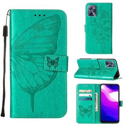 Embossed Butterfly Leather Phone Case, For OPPO A55s 5G Global, For OPPO Find X5, For OPPO Find X5 Pro, For OPPO K9X 5G, For OPPO Realme C35, For OPPO Realme GT2 Pro, For OPPO Reno5 Pro+ 5G/Find X3 Neo, For OPPO Reno7 5G Global/Find X5 Lite            ...