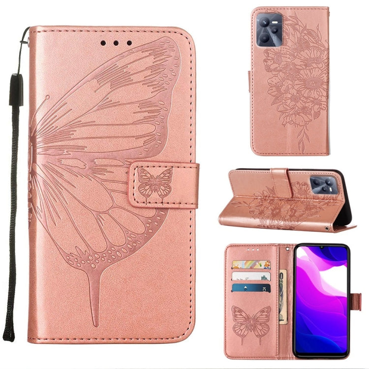 Embossed Butterfly Leather Phone Case, For OPPO A55s 5G Global, For OPPO Find X5, For OPPO Find X5 Pro, For OPPO K9X 5G, For OPPO Realme C35, For OPPO Realme GT2 Pro, For OPPO Reno5 Pro+ 5G/Find X3 Neo, For OPPO Reno7 5G Global/Find X5 Lite            ...