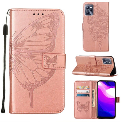 Embossed Butterfly Leather Phone Case, For OPPO A55s 5G Global, For OPPO Find X5, For OPPO Find X5 Pro, For OPPO K9X 5G, For OPPO Realme C35, For OPPO Realme GT2 Pro, For OPPO Reno5 Pro+ 5G/Find X3 Neo, For OPPO Reno7 5G Global/Find X5 Lite            ...