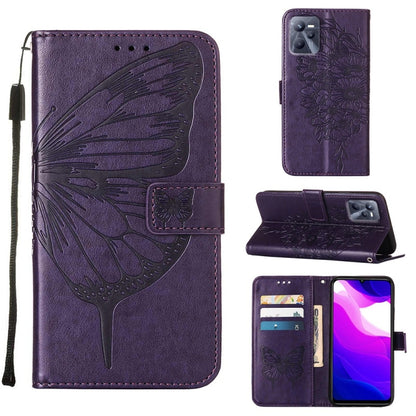 Embossed Butterfly Leather Phone Case, For OPPO A55s 5G Global, For OPPO Find X5, For OPPO Find X5 Pro, For OPPO K9X 5G, For OPPO Realme C35, For OPPO Realme GT2 Pro, For OPPO Reno5 Pro+ 5G/Find X3 Neo, For OPPO Reno7 5G Global/Find X5 Lite            ...