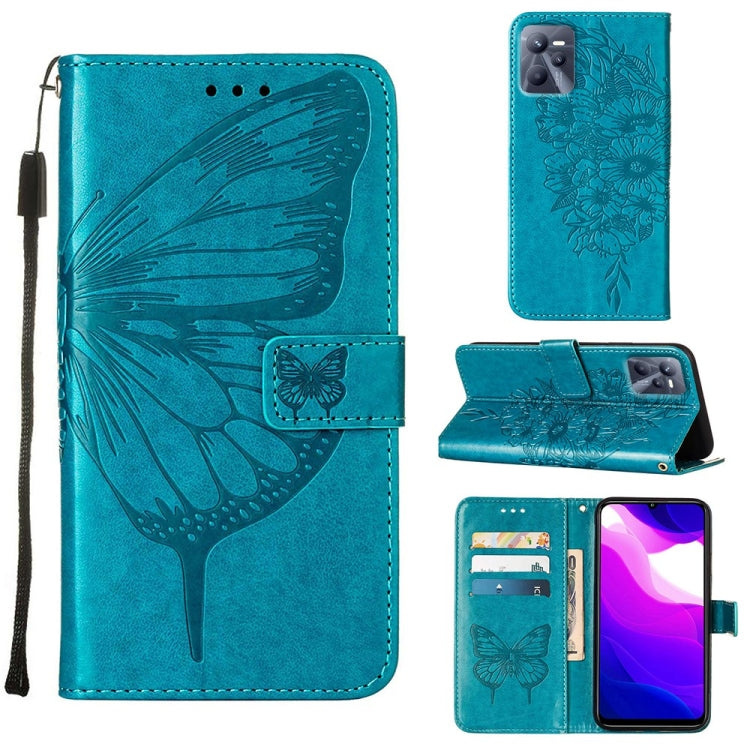 Embossed Butterfly Leather Phone Case, For OPPO A55s 5G Global, For OPPO Find X5, For OPPO Find X5 Pro, For OPPO K9X 5G, For OPPO Realme C35, For OPPO Realme GT2 Pro, For OPPO Reno5 Pro+ 5G/Find X3 Neo, For OPPO Reno7 5G Global/Find X5 Lite            ...