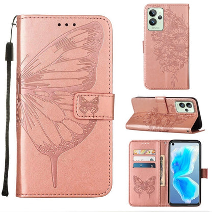 Embossed Butterfly Leather Phone Case, For OPPO A55s 5G Global, For OPPO Find X5, For OPPO Find X5 Pro, For OPPO K9X 5G, For OPPO Realme C35, For OPPO Realme GT2 Pro, For OPPO Reno5 Pro+ 5G/Find X3 Neo, For OPPO Reno7 5G Global/Find X5 Lite            ...