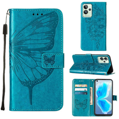 Embossed Butterfly Leather Phone Case, For OPPO A55s 5G Global, For OPPO Find X5, For OPPO Find X5 Pro, For OPPO K9X 5G, For OPPO Realme C35, For OPPO Realme GT2 Pro, For OPPO Reno5 Pro+ 5G/Find X3 Neo, For OPPO Reno7 5G Global/Find X5 Lite            ...