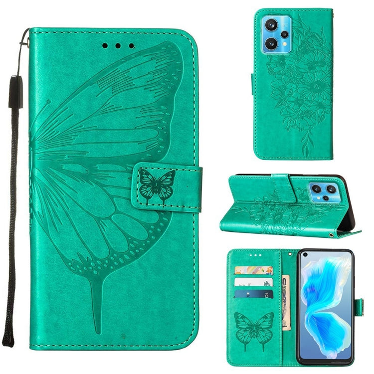Embossed Butterfly Leather Phone Case, For OPPO A55s 5G Global, For OPPO Find X5, For OPPO Find X5 Pro, For OPPO K9X 5G, For OPPO Realme C35, For OPPO Realme GT2 Pro, For OPPO Reno5 Pro+ 5G/Find X3 Neo, For OPPO Reno7 5G Global/Find X5 Lite            ...