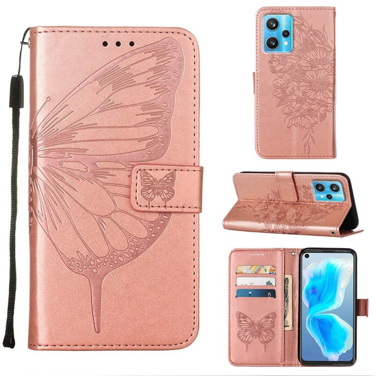 Embossed Butterfly Leather Phone Case, For OPPO A55s 5G Global, For OPPO Find X5, For OPPO Find X5 Pro, For OPPO K9X 5G, For OPPO Realme C35, For OPPO Realme GT2 Pro, For OPPO Reno5 Pro+ 5G/Find X3 Neo, For OPPO Reno7 5G Global/Find X5 Lite            ...