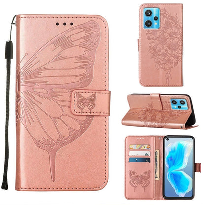 Embossed Butterfly Leather Phone Case, For OPPO A55s 5G Global, For OPPO Find X5, For OPPO Find X5 Pro, For OPPO K9X 5G, For OPPO Realme C35, For OPPO Realme GT2 Pro, For OPPO Reno5 Pro+ 5G/Find X3 Neo, For OPPO Reno7 5G Global/Find X5 Lite            ...
