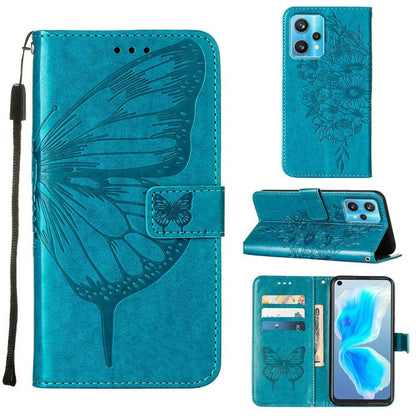 Embossed Butterfly Leather Phone Case, For OPPO A55s 5G Global, For OPPO Find X5, For OPPO Find X5 Pro, For OPPO K9X 5G, For OPPO Realme C35, For OPPO Realme GT2 Pro, For OPPO Reno5 Pro+ 5G/Find X3 Neo, For OPPO Reno7 5G Global/Find X5 Lite            ...