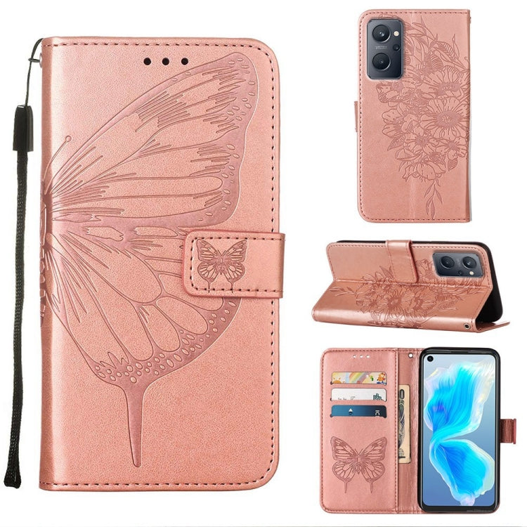 Embossed Butterfly Leather Phone Case, For OPPO A55s 5G Global, For OPPO Find X5, For OPPO Find X5 Pro, For OPPO K9X 5G, For OPPO Realme C35, For OPPO Realme GT2 Pro, For OPPO Reno5 Pro+ 5G/Find X3 Neo, For OPPO Reno7 5G Global/Find X5 Lite            ...