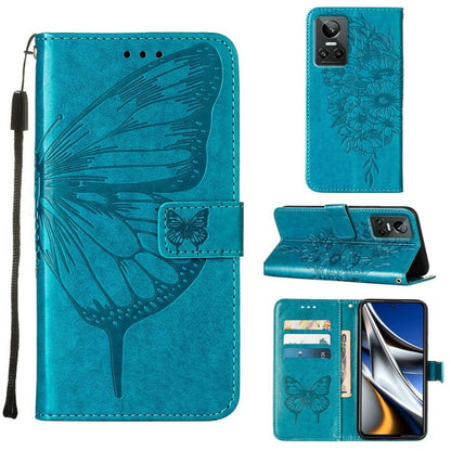 Embossed Butterfly Leather Phone Case, For OPPO A55s 5G Global, For OPPO Find X5, For OPPO Find X5 Pro, For OPPO K9X 5G, For OPPO Realme C35, For OPPO Realme GT2 Pro, For OPPO Reno5 Pro+ 5G/Find X3 Neo, For OPPO Reno7 5G Global/Find X5 Lite            ...