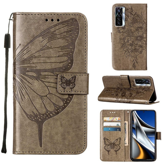 Embossed Butterfly Leather Phone Case, For Tecno Camon 17 Pro, For Tecno Camon 18 Premier, For Tecno Camon 18i, For Tecno Camon 18P / 18, For Tecno Pop 5 Go, For Tecno Pop 5 LTE, For Tecno Pop 5P, For Tecno Pova 2, For Tecno Pova Neo, For Tecno Spark 8...