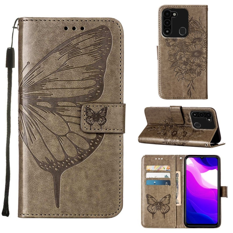 Embossed Butterfly Leather Phone Case, For Tecno Spark Go 2022