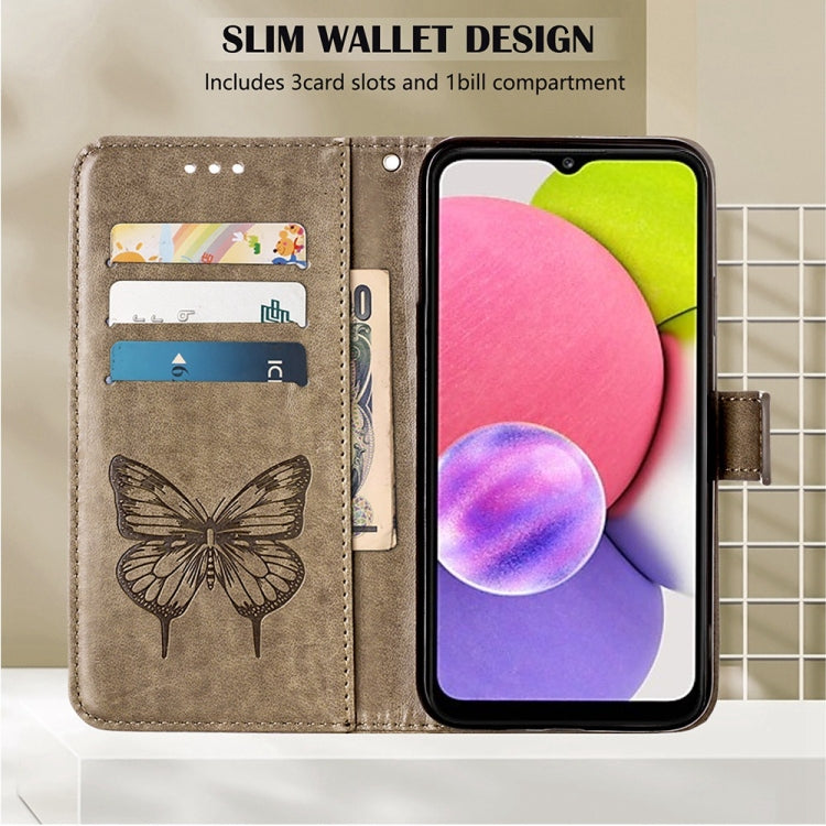 Embossed Butterfly Leather Phone Case, For Tecno Spark Go 2022
