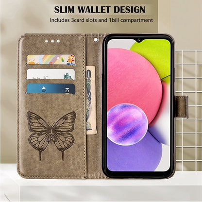 Embossed Butterfly Leather Phone Case, For Tecno Spark Go 2022
