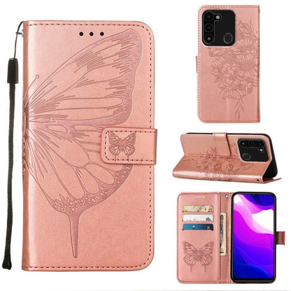 Embossed Butterfly Leather Phone Case, For Tecno Spark Go 2022