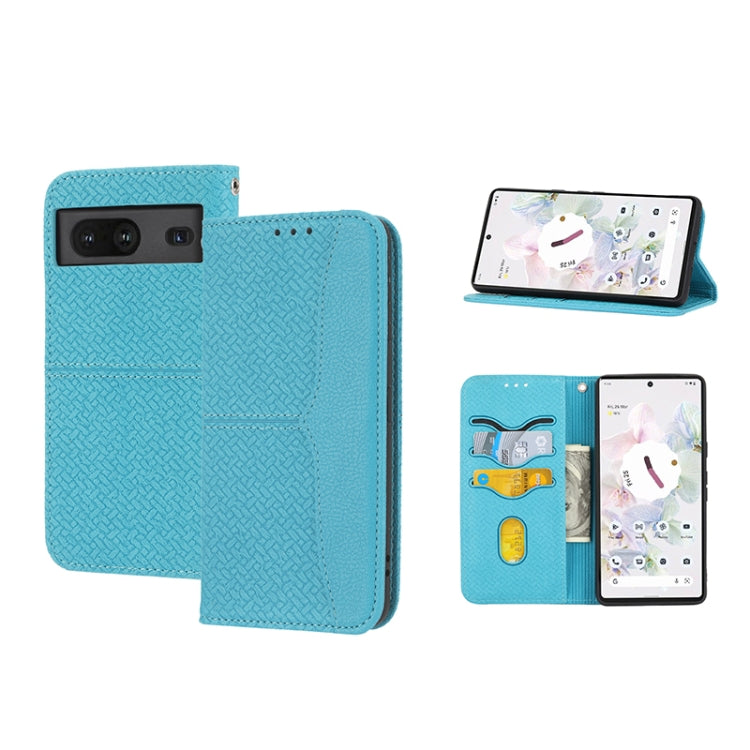 Woven Texture Stitching Magnetic PU Leather Phone Case, For Google Pixel 7, For Nokia G21 / G11, For Google Pixel 7 Pro, For Kyocera Android One S9 / Digno Sanga Edition, For Samsung Galaxy M23 / F23 5G Japanese Version, For OPPO Realme C31 4G Global  ...
