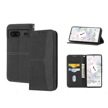 Woven Texture Stitching Magnetic PU Leather Phone Case, For Google Pixel 7, For Nokia G21 / G11, For Google Pixel 7 Pro, For Kyocera Android One S9 / Digno Sanga Edition, For Samsung Galaxy M23 / F23 5G Japanese Version, For OPPO Realme C31 4G Global  ...