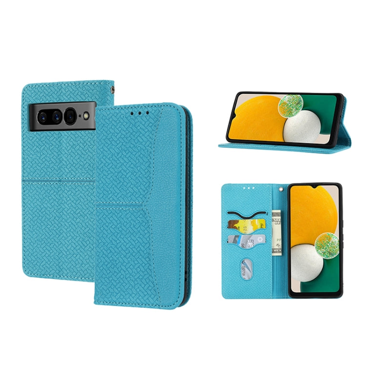 Woven Texture Stitching Magnetic PU Leather Phone Case, For Google Pixel 7, For Nokia G21 / G11, For Google Pixel 7 Pro, For Kyocera Android One S9 / Digno Sanga Edition, For Samsung Galaxy M23 / F23 5G Japanese Version, For OPPO Realme C31 4G Global  ...