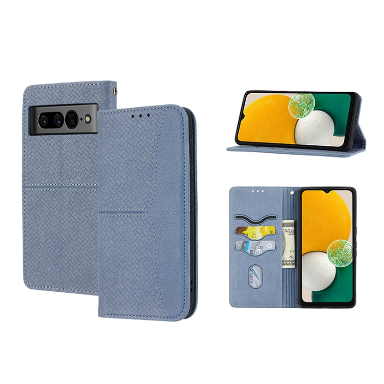 Woven Texture Stitching Magnetic PU Leather Phone Case, For Google Pixel 7, For Nokia G21 / G11, For Google Pixel 7 Pro, For Kyocera Android One S9 / Digno Sanga Edition, For Samsung Galaxy M23 / F23 5G Japanese Version, For OPPO Realme C31 4G Global  ...