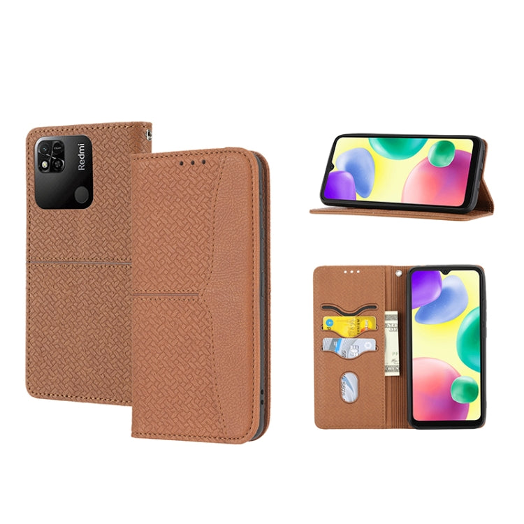 Woven Texture Stitching Magnetic PU Leather Phone Case, For Google Pixel 7, For Nokia G21 / G11, For Google Pixel 7 Pro, For Kyocera Android One S9 / Digno Sanga Edition, For Samsung Galaxy M23 / F23 5G Japanese Version, For OPPO Realme C31 4G Global  ...