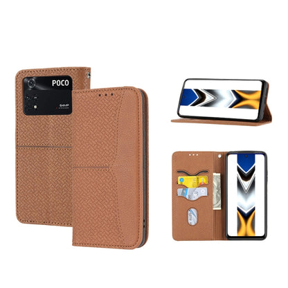 Woven Texture Stitching Magnetic PU Leather Phone Case, For Google Pixel 7, For Nokia G21 / G11, For Google Pixel 7 Pro, For Kyocera Android One S9 / Digno Sanga Edition, For Samsung Galaxy M23 / F23 5G Japanese Version, For OPPO Realme C31 4G Global  ...