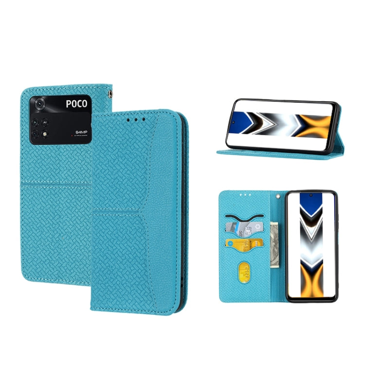 Woven Texture Stitching Magnetic PU Leather Phone Case, For Google Pixel 7, For Nokia G21 / G11, For Google Pixel 7 Pro, For Kyocera Android One S9 / Digno Sanga Edition, For Samsung Galaxy M23 / F23 5G Japanese Version, For OPPO Realme C31 4G Global  ...