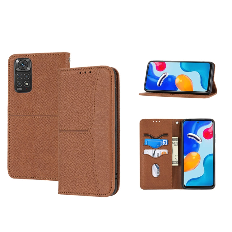 Woven Texture Stitching Magnetic PU Leather Phone Case, For Google Pixel 7, For Nokia G21 / G11, For Google Pixel 7 Pro, For Kyocera Android One S9 / Digno Sanga Edition, For Samsung Galaxy M23 / F23 5G Japanese Version, For OPPO Realme C31 4G Global  ...
