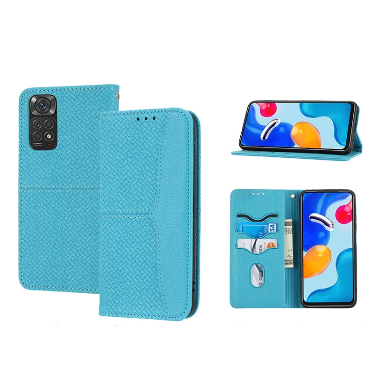 Woven Texture Stitching Magnetic PU Leather Phone Case, For Google Pixel 7, For Nokia G21 / G11, For Google Pixel 7 Pro, For Kyocera Android One S9 / Digno Sanga Edition, For Samsung Galaxy M23 / F23 5G Japanese Version, For OPPO Realme C31 4G Global  ...