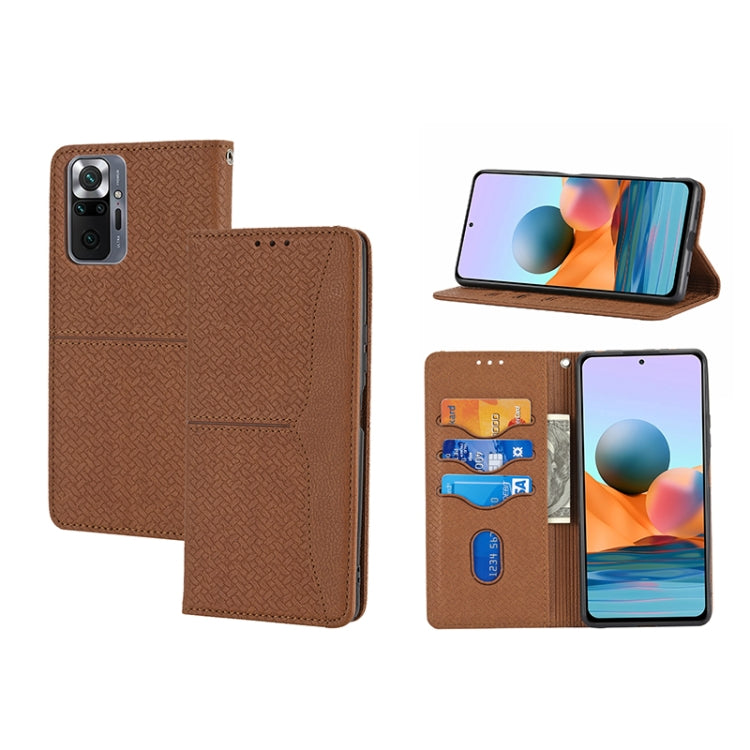 Woven Texture Stitching Magnetic PU Leather Phone Case, For Google Pixel 7, For Nokia G21 / G11, For Google Pixel 7 Pro, For Kyocera Android One S9 / Digno Sanga Edition, For Samsung Galaxy M23 / F23 5G Japanese Version, For OPPO Realme C31 4G Global  ...