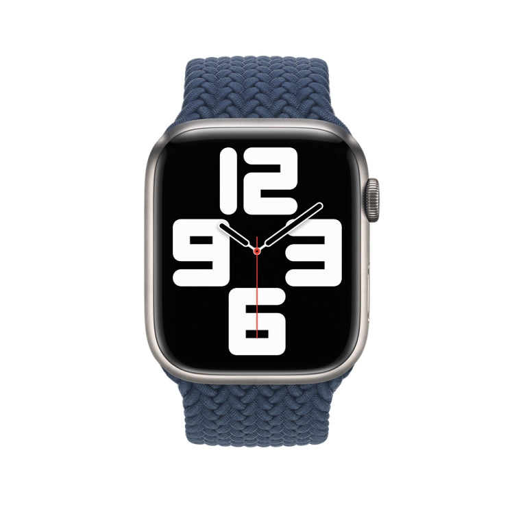 Nylon Braided Watch Band For Apple Watch Series 7 41mm / 6&SE&5&4 40mm / 3&2&1 38mm, 130mm, 145mm, 155mm