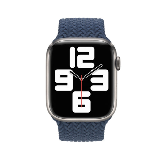 Nylon Braided Watch Band For Apple Watch Series 7 41mm / 6&SE&5&4 40mm / 3&2&1 38mm, 130mm, 145mm, 155mm