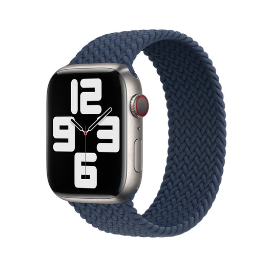 Nylon Braided Watch Band For Apple Watch Series 7 45mm / 6&SE&5&4 44mm / 3&2&1 42mm, 135mm, 150mm, 165mm