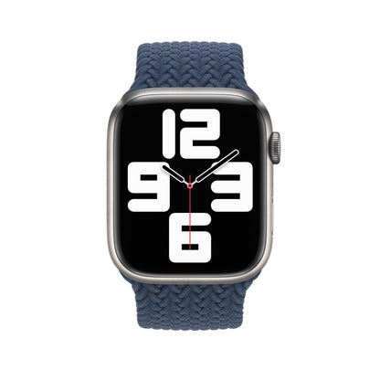Nylon Braided Watch Band For Apple Watch Series 7 45mm / 6&SE&5&4 44mm / 3&2&1 42mm, 135mm, 150mm, 165mm