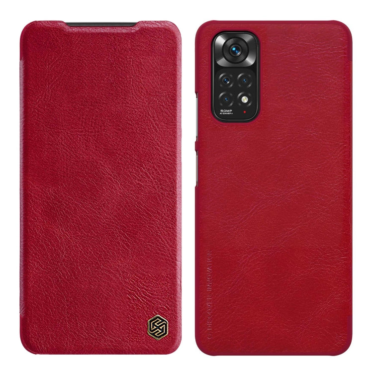 NILLKIN QIN Series Crazy Horse Texture Leather Case, For Xiaomi Redmi Note 11 Global