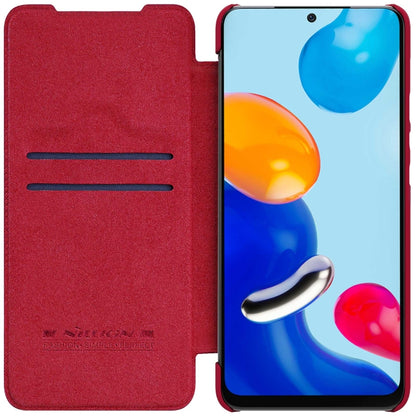 NILLKIN QIN Series Crazy Horse Texture Leather Case, For Xiaomi Redmi Note 11 Global