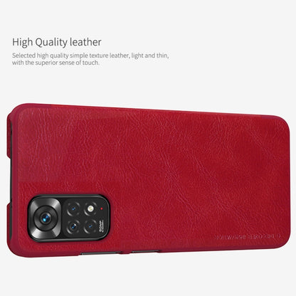 NILLKIN QIN Series Crazy Horse Texture Leather Case, For Xiaomi Redmi Note 11 Global