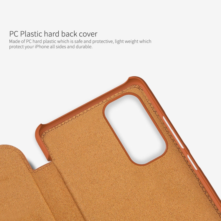 NILLKIN QIN Series Crazy Horse Texture Leather Case, For Xiaomi Redmi Note 11 Global